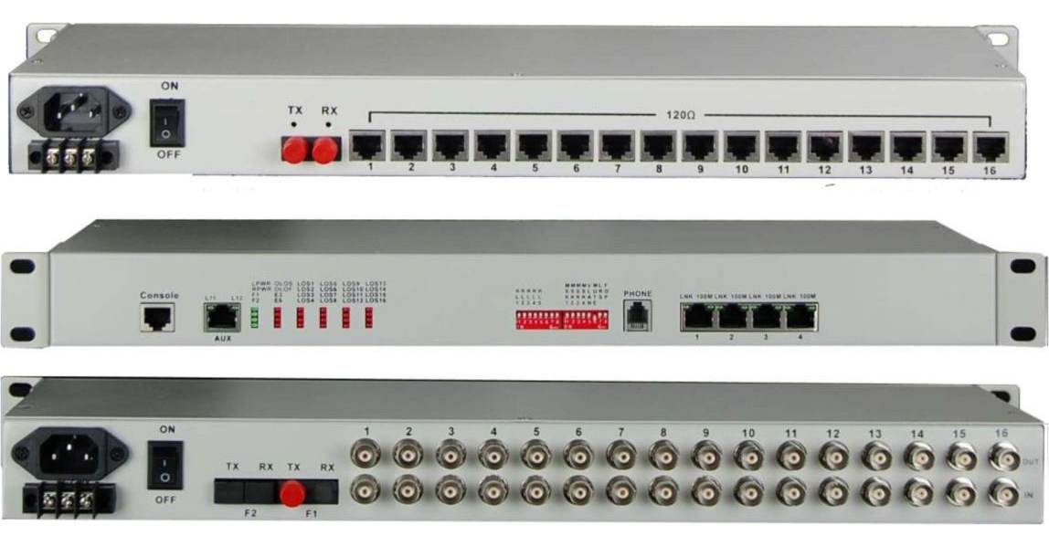 Quantrex SNMP Managed 16E1+4FE PDH Multiplexer